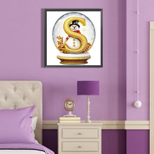 Load image into Gallery viewer, Diamond Painting - Full Round - Christmas Alphabet Crystal Ball S (40*40CM)