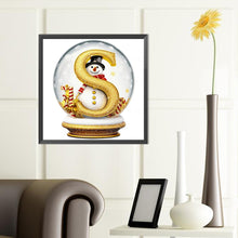 Load image into Gallery viewer, Diamond Painting - Full Round - Christmas Alphabet Crystal Ball S (40*40CM)