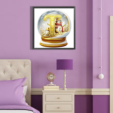 Load image into Gallery viewer, Diamond Painting - Full Round - Christmas Alphabet Crystal Ball T (40*40CM)