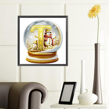 Load image into Gallery viewer, Diamond Painting - Full Round - Christmas Alphabet Crystal Ball T (40*40CM)