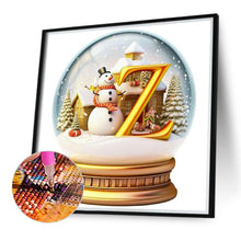 Load image into Gallery viewer, Diamond Painting - Full Round - Christmas Alphabet Crystal Ball Z (40*40CM)