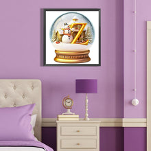 Load image into Gallery viewer, Diamond Painting - Full Round - Christmas Alphabet Crystal Ball Z (40*40CM)