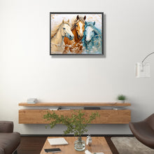 Load image into Gallery viewer, Diamond Painting - Full Round - horse admiring flowers (50*40CM)