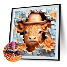 Load image into Gallery viewer, Diamond Painting - Full Round - calf in the wall (40*40CM)