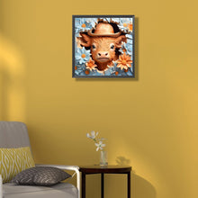 Load image into Gallery viewer, Diamond Painting - Full Round - calf in the wall (40*40CM)
