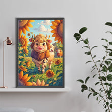 Load image into Gallery viewer, Diamond Painting - Full Round - little cow (40*60CM)
