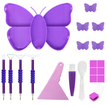 Load image into Gallery viewer, Diamond Painting Accessories Tools Set Rhinestone Tray Sorter (Purple No. 2 Set)