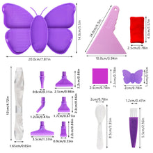 Load image into Gallery viewer, Diamond Painting Accessories Tools Set Rhinestone Tray Sorter (Purple No. 2 Set)