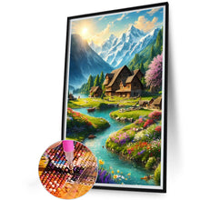 Load image into Gallery viewer, Diamond Painting - Full Round - Scenery at the foot of snowy mountains (40*60CM)