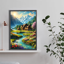 Load image into Gallery viewer, Diamond Painting - Full Round - Scenery at the foot of snowy mountains (40*60CM)