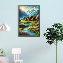 Load image into Gallery viewer, Diamond Painting - Full Round - Scenery at the foot of snowy mountains (40*60CM)