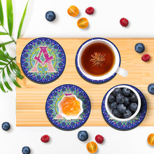 Load image into Gallery viewer, 2PCS Diamond Painting Art Coaster Kit Special Shape Diamond Painting DIY Coaster