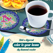 Load image into Gallery viewer, 2PCS Diamond Painting Art Coaster Kit Special Shape Diamond Painting DIY Coaster