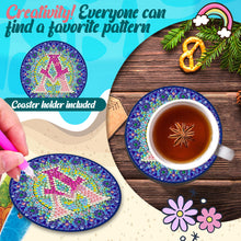 Load image into Gallery viewer, 2PCS Diamond Painting Art Coaster Kit Special Shape Diamond Painting DIY Coaster