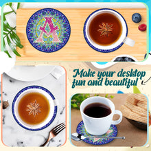 Load image into Gallery viewer, 2PCS Diamond Painting Art Coaster Kit Special Shape Diamond Painting DIY Coaster