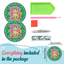Load image into Gallery viewer, 2PCS Diamond Painting Art Coaster Kit Special Shape Diamond Painting DIY Coaster