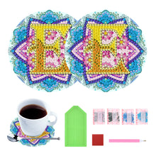 Load image into Gallery viewer, 2PCS Diamond Painting Art Coaster Kit Special Shape Diamond Painting DIY Coaster