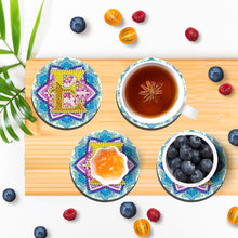 Load image into Gallery viewer, 2PCS Diamond Painting Art Coaster Kit Special Shape Diamond Painting DIY Coaster