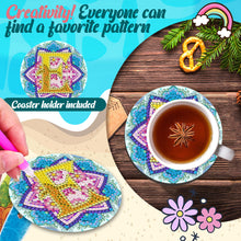 Load image into Gallery viewer, 2PCS Diamond Painting Art Coaster Kit Special Shape Diamond Painting DIY Coaster