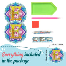 Load image into Gallery viewer, 2PCS Diamond Painting Art Coaster Kit Special Shape Diamond Painting DIY Coaster