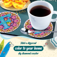 Load image into Gallery viewer, 2PCS Diamond Painting Art Coaster Kit Special Shape Diamond Painting DIY Coaster