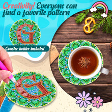 Load image into Gallery viewer, 2PCS Diamond Painting Art Coaster Kit Special Shape Diamond Painting DIY Coaster