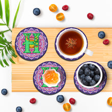 Load image into Gallery viewer, 2PCS Diamond Painting Art Coaster Kit Special Shape Diamond Painting DIY Coaster