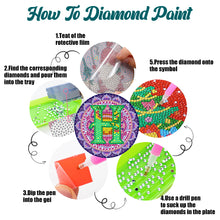 Load image into Gallery viewer, 2PCS Diamond Painting Art Coaster Kit Special Shape Diamond Painting DIY Coaster