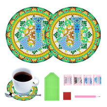 Load image into Gallery viewer, 2PCS Diamond Painting Art Coaster Kit Special Shape Diamond Painting DIY Coaster