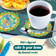 Load image into Gallery viewer, 2PCS Diamond Painting Art Coaster Kit Special Shape Diamond Painting DIY Coaster