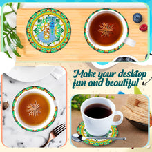 Load image into Gallery viewer, 2PCS Diamond Painting Art Coaster Kit Special Shape Diamond Painting DIY Coaster
