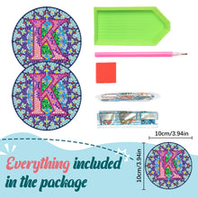 Load image into Gallery viewer, 2PCS Diamond Painting Art Coaster Kit Special Shape Diamond Painting DIY Coaster