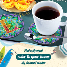 Load image into Gallery viewer, 2PCS Diamond Painting Art Coaster Kit Special Shape Diamond Painting DIY Coaster