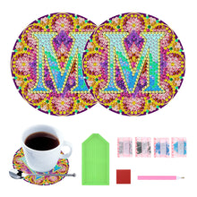 Load image into Gallery viewer, 2PCS Diamond Painting Art Coaster Kit Special Shape Diamond Painting DIY Coaster