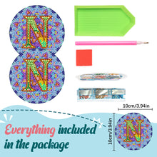 Load image into Gallery viewer, 2PCS Diamond Painting Art Coaster Kit Special Shape Diamond Painting DIY Coaster