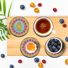 Load image into Gallery viewer, 2PCS Diamond Painting Art Coaster Kit Special Shape Diamond Painting DIY Coaster