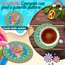 Load image into Gallery viewer, 2PCS Diamond Painting Art Coaster Kit Special Shape Diamond Painting DIY Coaster