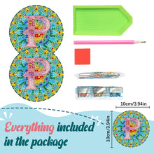 Load image into Gallery viewer, 2PCS Diamond Painting Art Coaster Kit Special Shape Diamond Painting DIY Coaster