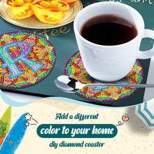 Load image into Gallery viewer, 2PCS Diamond Painting Art Coaster Kit Special Shape Diamond Painting DIY Coaster