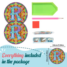 Load image into Gallery viewer, 2PCS Diamond Painting Art Coaster Kit Special Shape Diamond Painting DIY Coaster