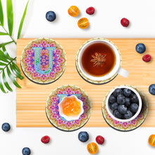 Load image into Gallery viewer, 2PCS Diamond Painting Art Coaster Kit Special Shape Diamond Painting DIY Coaster