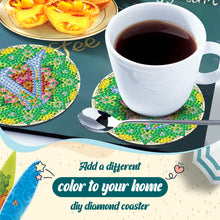 Load image into Gallery viewer, 2PCS Diamond Painting Art Coaster Kit Special Shape Diamond Painting DIY Coaster