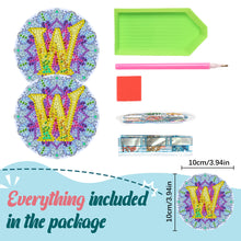 Load image into Gallery viewer, 2PCS Diamond Painting Art Coaster Kit Special Shape Diamond Painting DIY Coaster