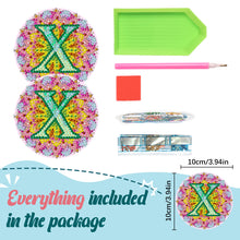 Load image into Gallery viewer, 2PCS Diamond Painting Art Coaster Kit Special Shape Diamond Painting DIY Coaster