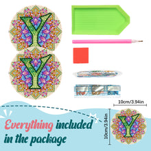 Load image into Gallery viewer, 2PCS Diamond Painting Art Coaster Kit Special Shape Diamond Painting DIY Coaster