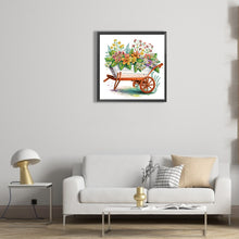 Load image into Gallery viewer, Diamond Painting - Partial Special Shaped - flowers and carts (30*30CM)