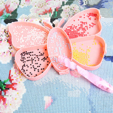 Load image into Gallery viewer, Diamond Painting Pen Accessories Tools Set 20x16x1.7cm (Pink Rollover Disc)