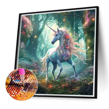 Load image into Gallery viewer, Diamond Painting - Full Round - forest unicorn (40*40CM)