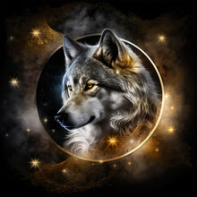 Load image into Gallery viewer, Diamond Painting - Full Round - Dark Night Wolf (40*40CM)
