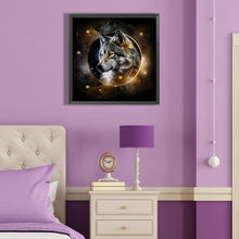 Load image into Gallery viewer, Diamond Painting - Full Round - Dark Night Wolf (40*40CM)